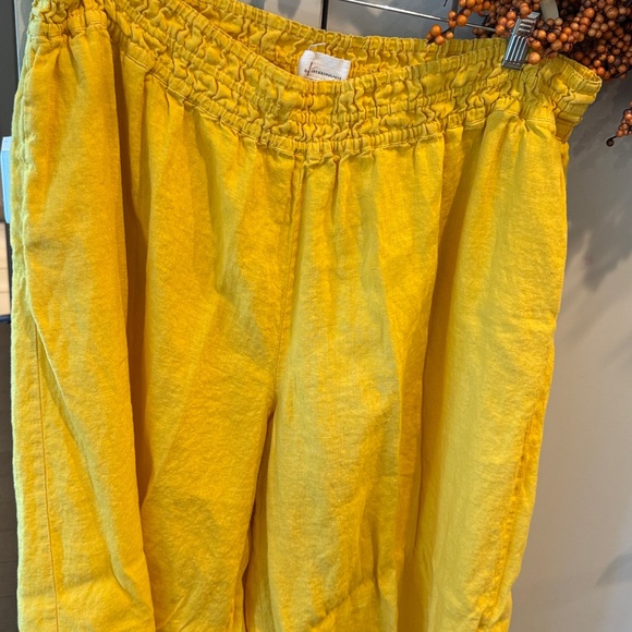 Anthropologie Somerset  Yellow wide
Leg smocked
Waist pants - Picture 2 of 4